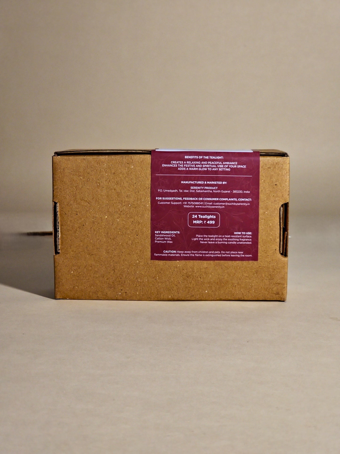 Set of 24 Sandalwood Scented Tealight Candles – Soothing Fragrance for Home, Office & Spa – Ideal for Meditation, Yoga & Festive Ambiance – Shop Premium Candles Now.