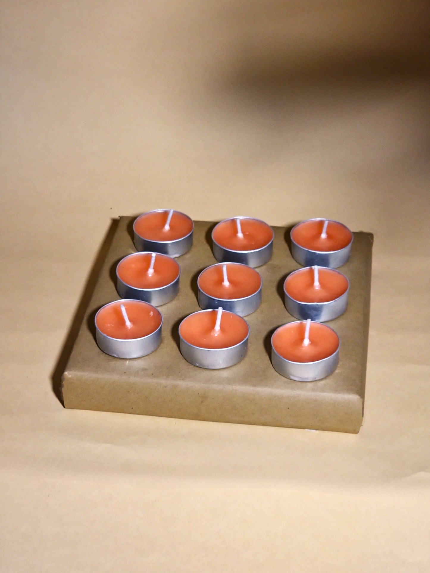 Handmade Scented Candles, Natural Wax Tea Lights, Spa Scented Candles, Long-Lasting Fragrance Candles, Sandalwood Aromatherapy Candles